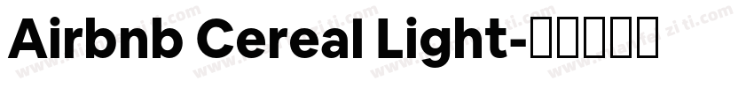 Airbnb Cereal Light字体转换
